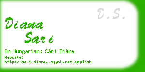 diana sari business card